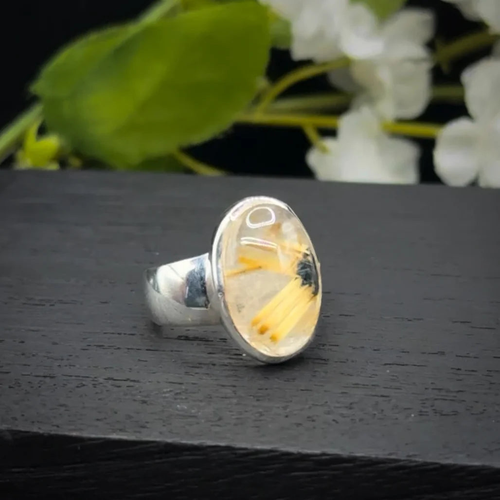 Golden Rutile Ring