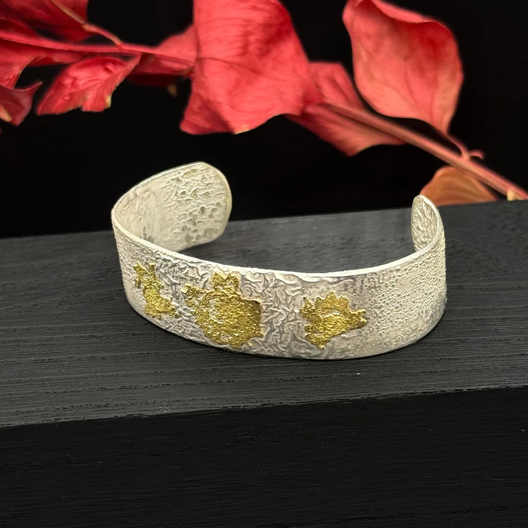 Reticulated Sterling Silver Bracelet