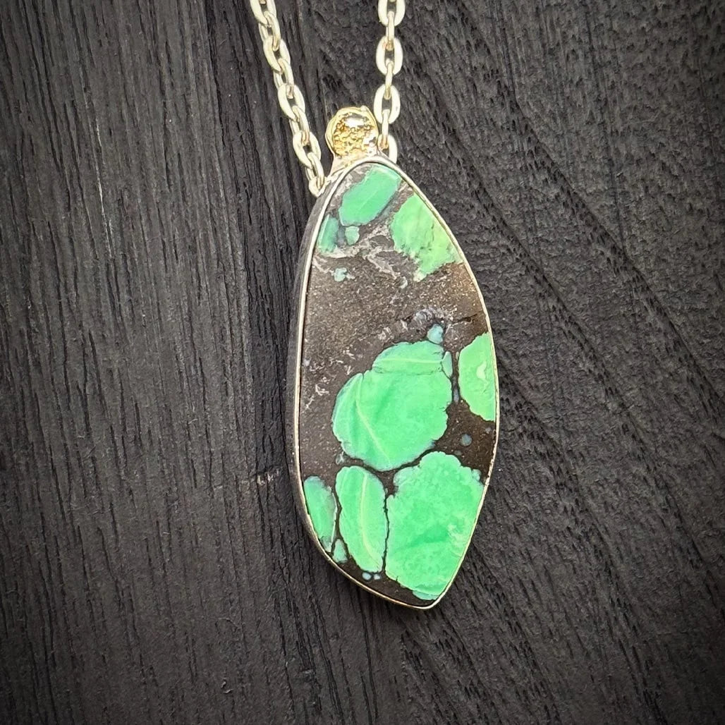 Black Bridge Variscite Pendant
