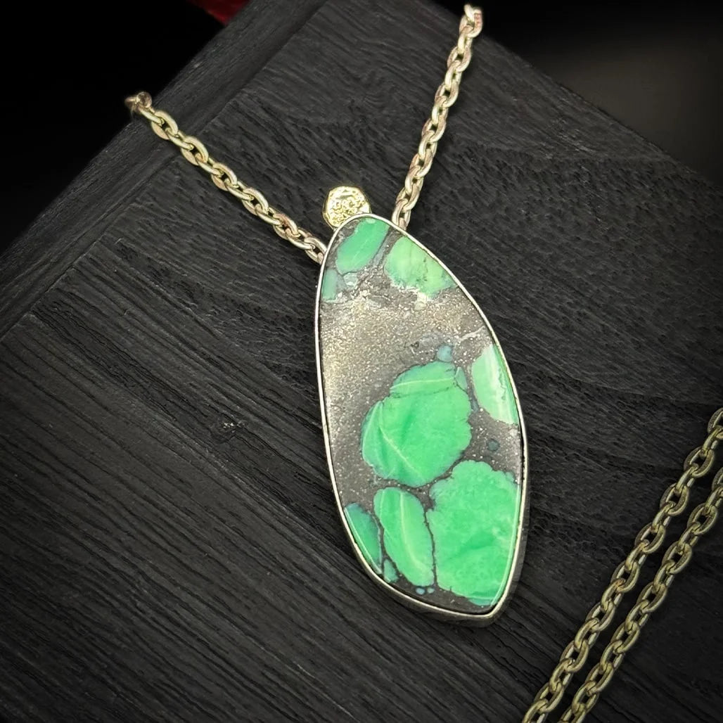 Black Bridge Variscite Pendant