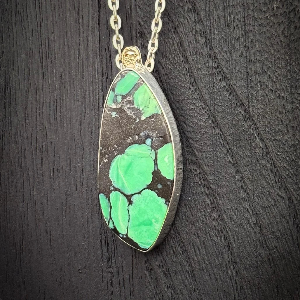 Black Bridge Variscite Pendant