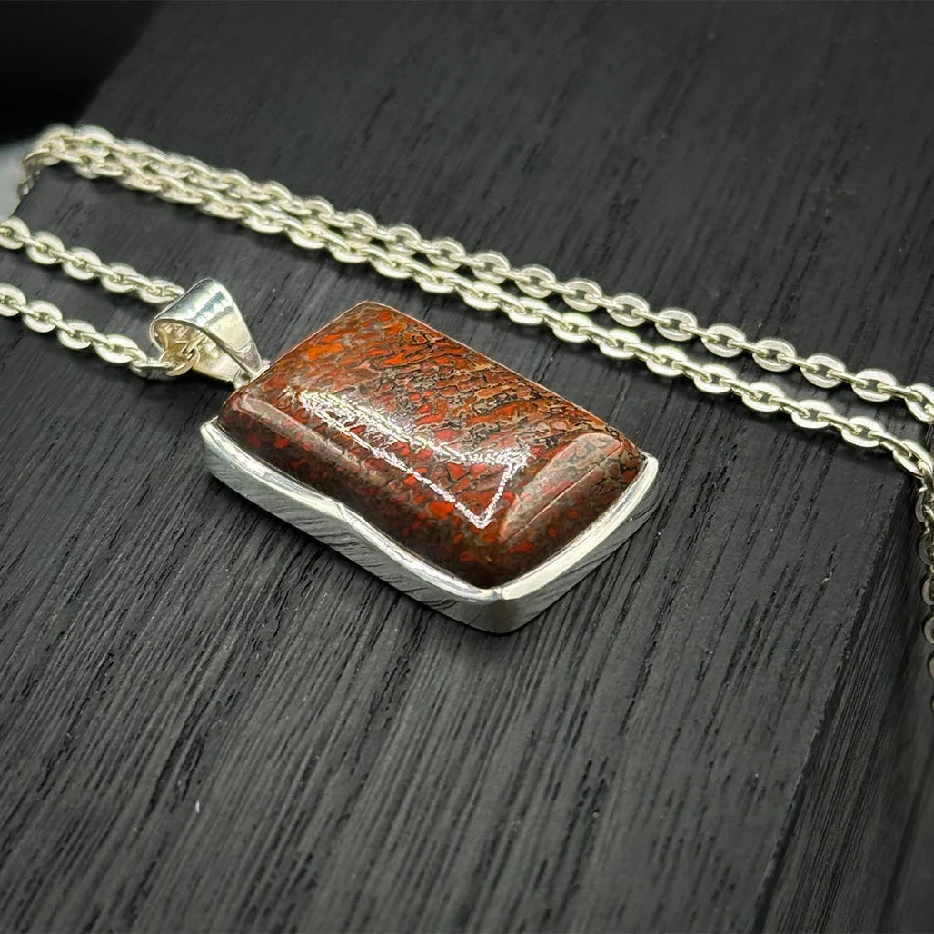 Red Dinobone Pendant