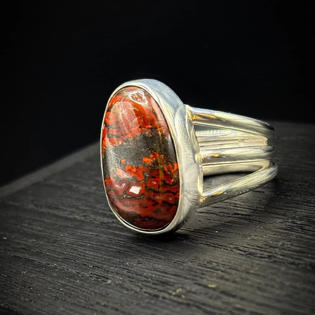 Red Dinobone Ring