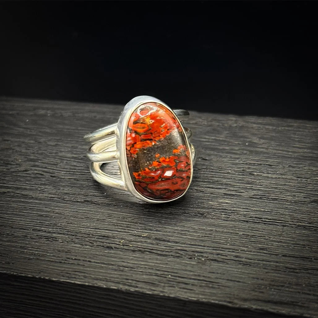 Red Dinobone Ring