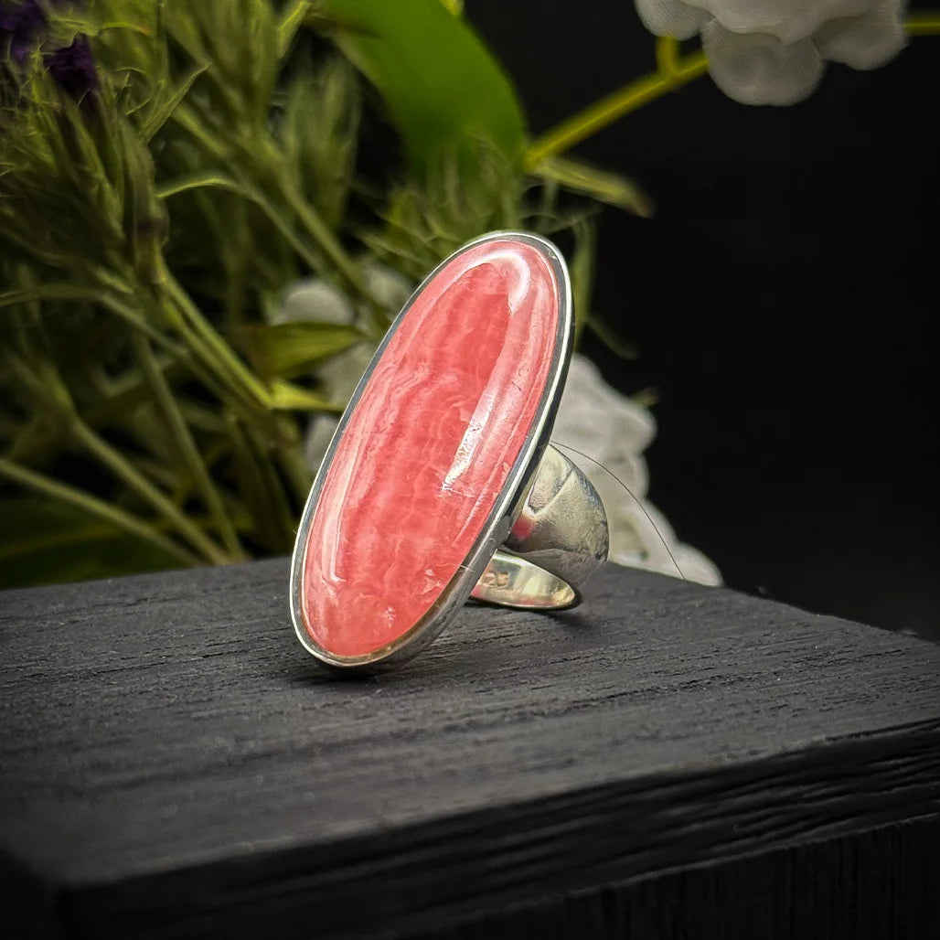 Rhodochrosite Ring