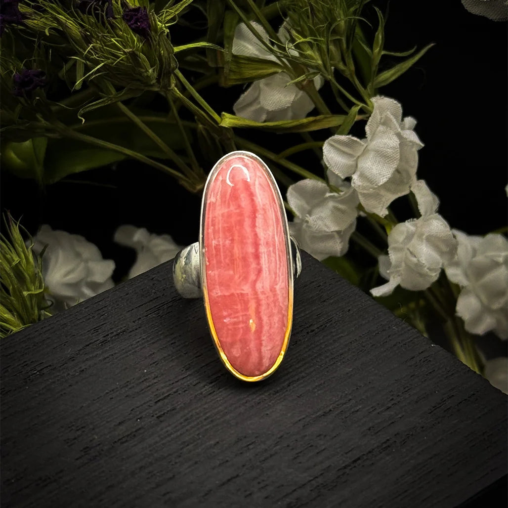 Rhodochrosite Ring