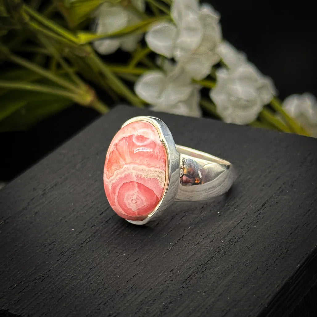 Rhodochrosite Ring
