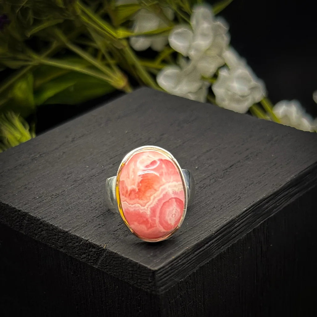 Rhodochrosite Ring