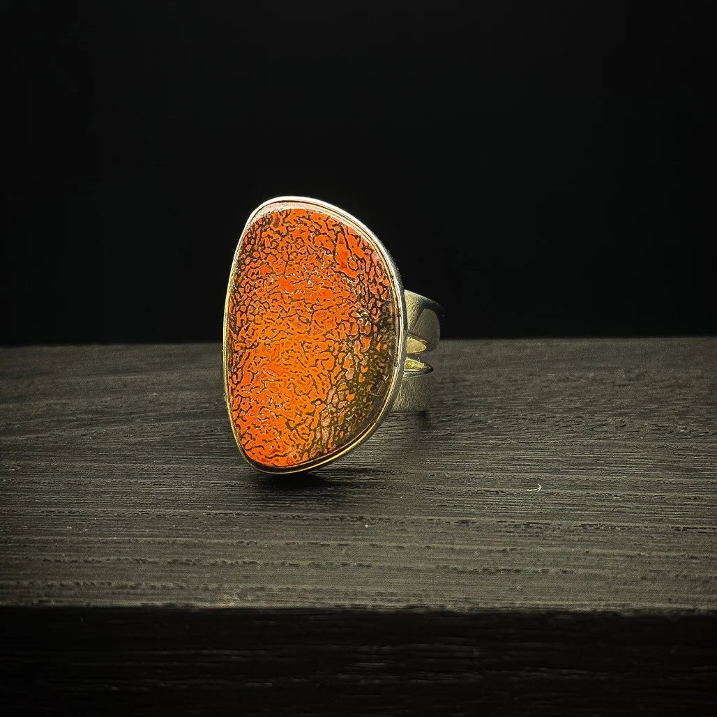 Red Dinobone Ring