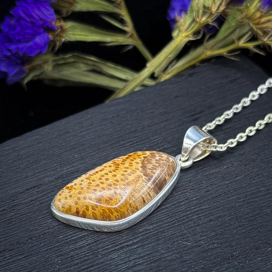 Petrified Palmwood Pendant