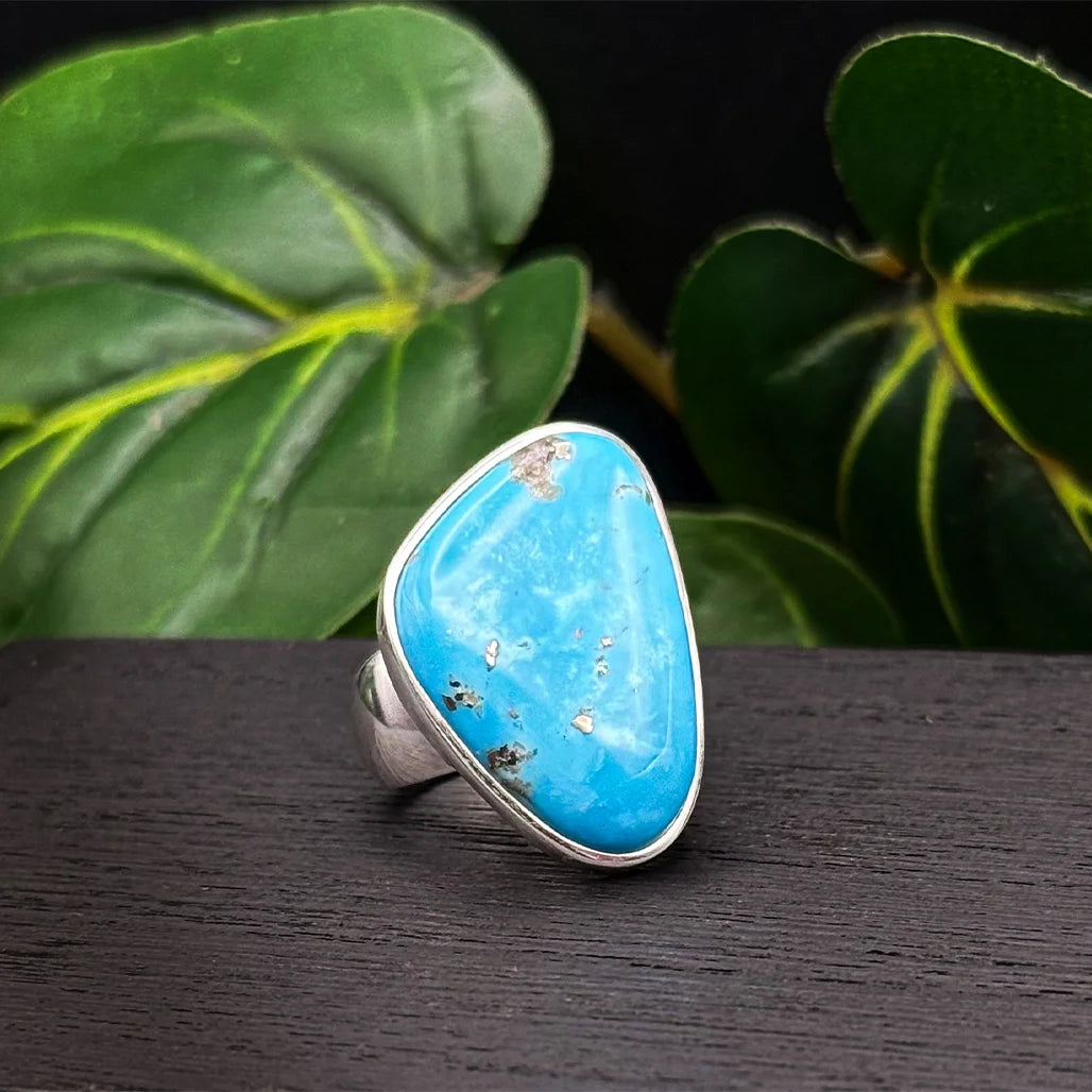 Ithaca Peak Turquoise with Pyrite Ring