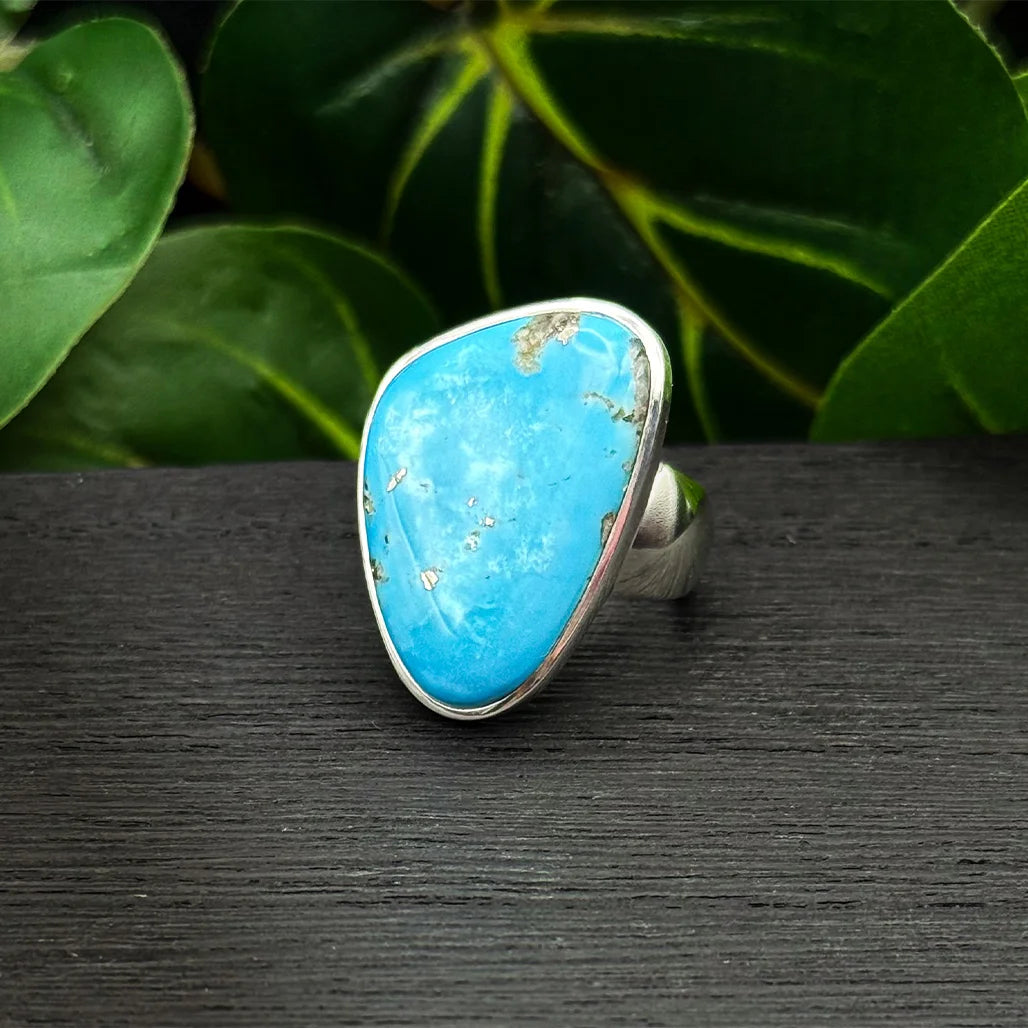 Ithaca Peak Turquoise with Pyrite Ring