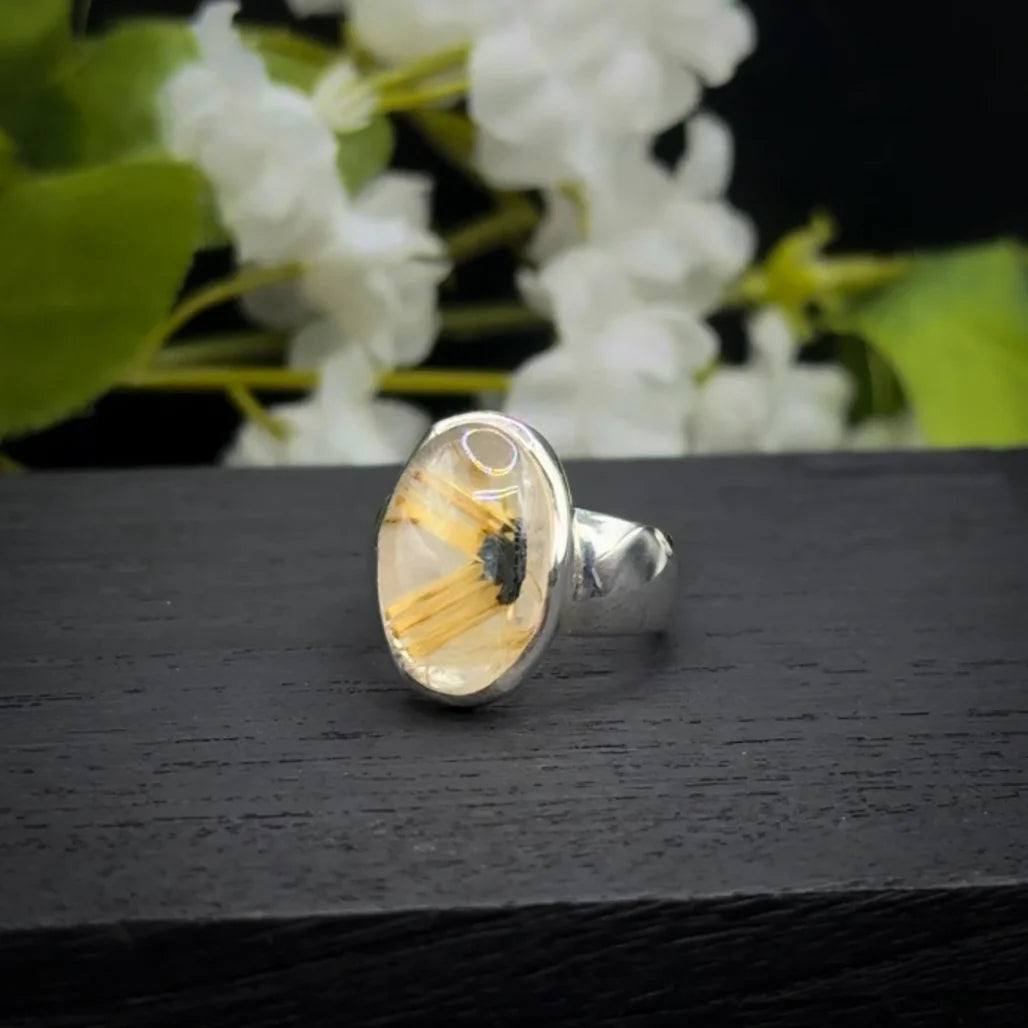 Golden Rutile Ring