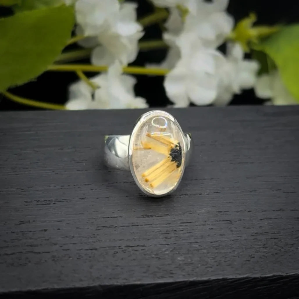 Golden Rutile Ring