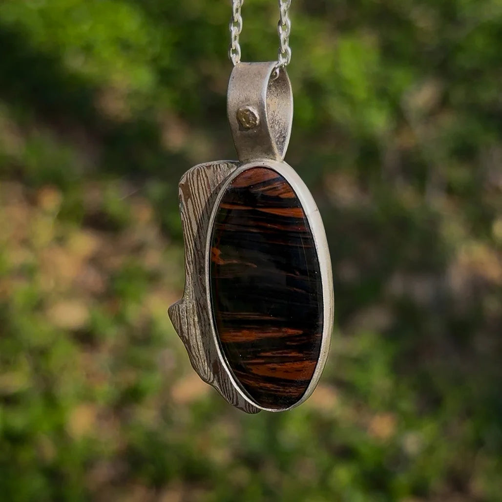 Mahogany Obsidian Pendant