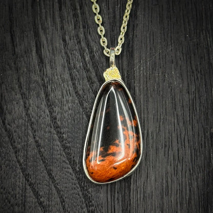 Mahogany Obsidian Pendant