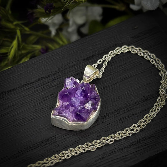 Amethyst Cluster Pendant