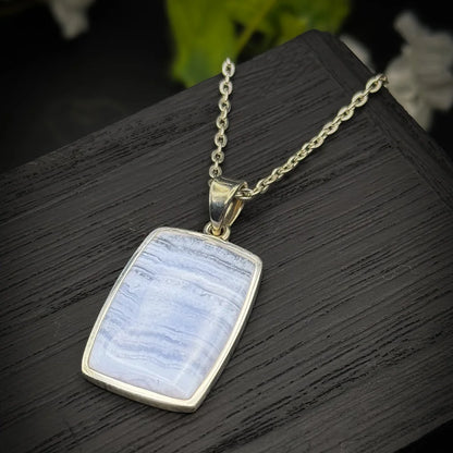 Blue Lace Agate Pendant