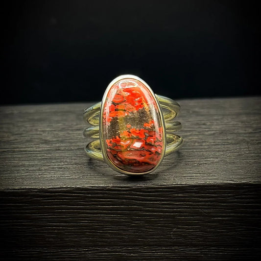 Red Dinobone Ring