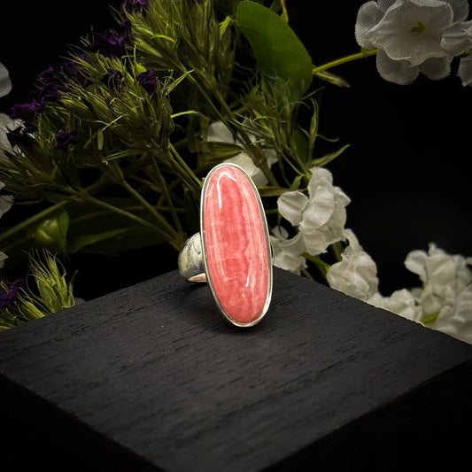 Rhodochrosite Ring