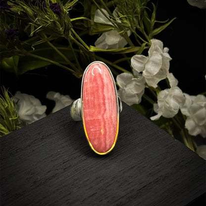 Rhodochrosite Ring