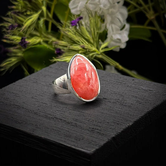 Rhodochrosite Ring