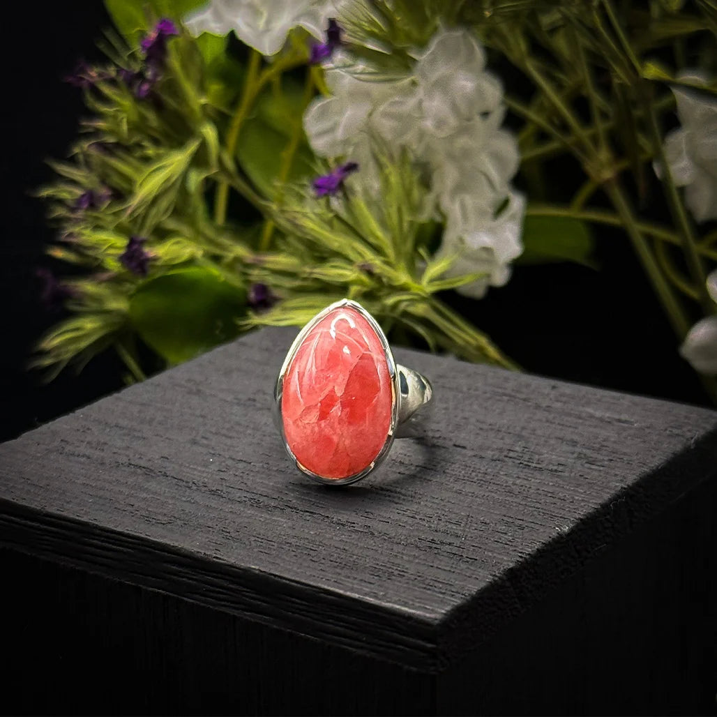 Rhodochrosite Ring