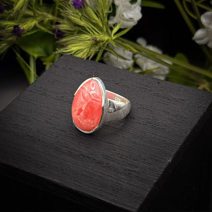 Rhodochrosite Ring