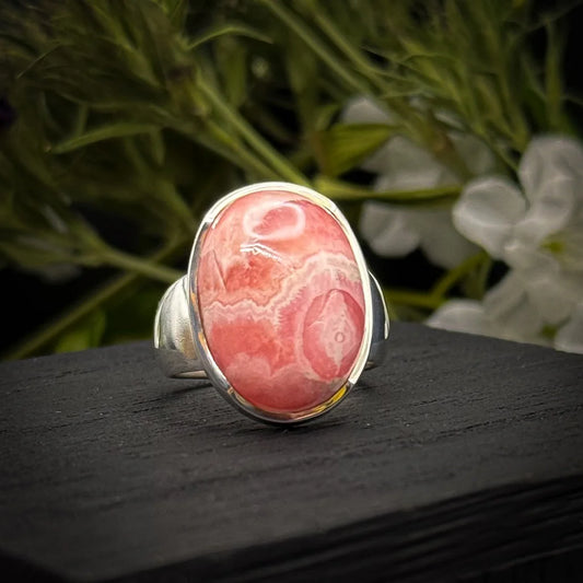 Rhodochrosite Ring